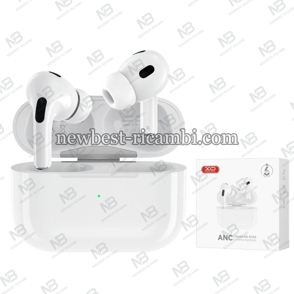 XO HF TWS ANC Buzzer + Slide volume White - EV53 in Blister