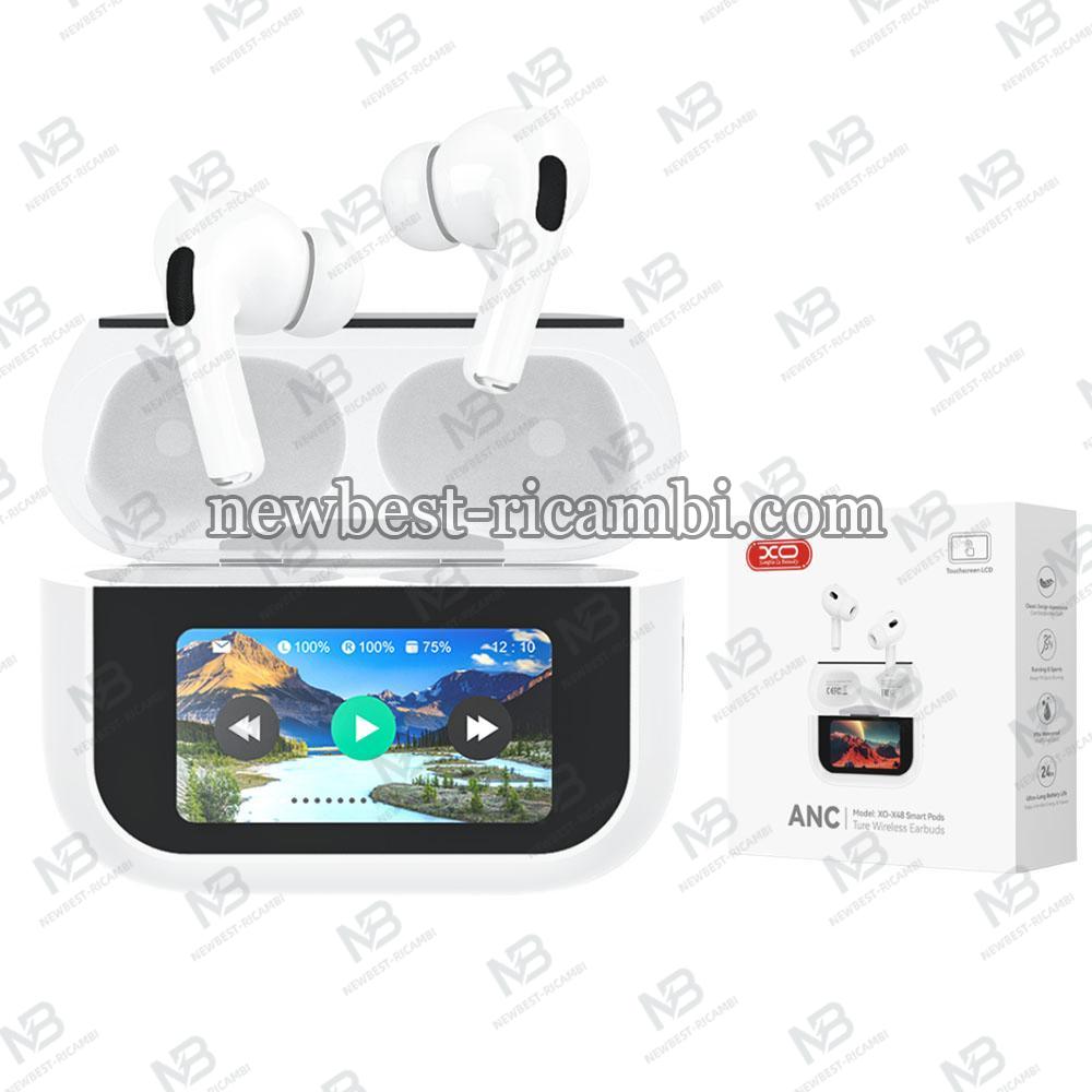 XO HF TWS Smart screen 5th Gen White - X48 in Blister