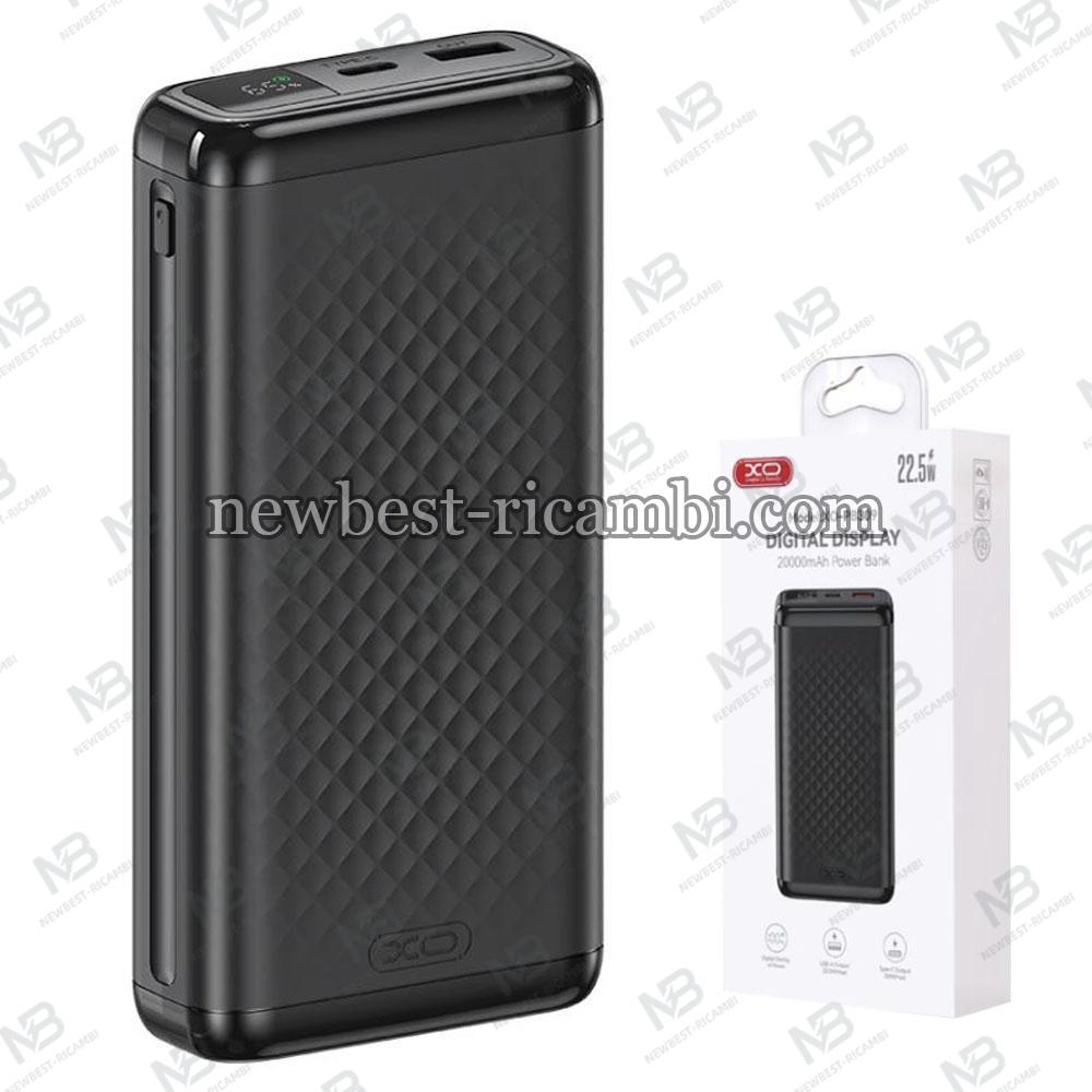XO Power Bank 20000 mAh 22.5W Back - PB309 in Blister