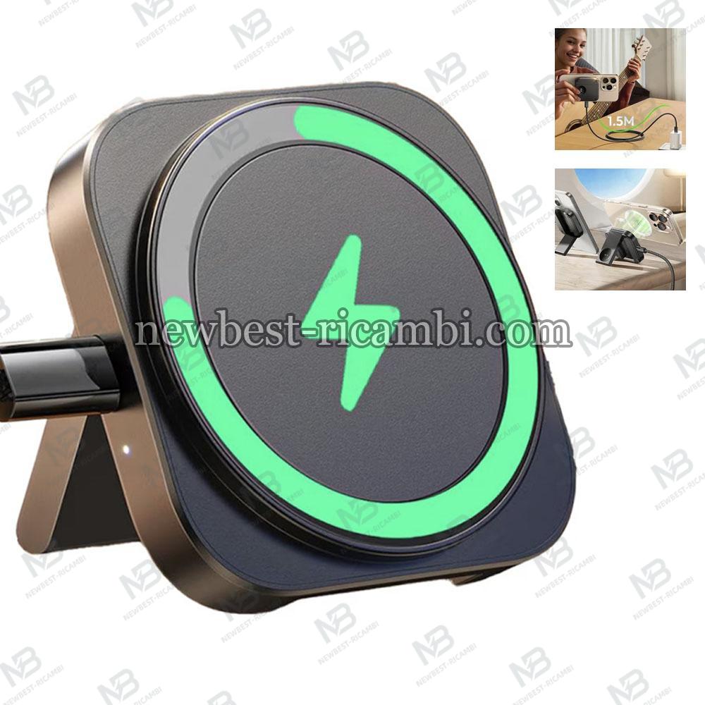 Wireless Charger Lisen 2in1 15W 1.67A Black YL0324100013 in Blister