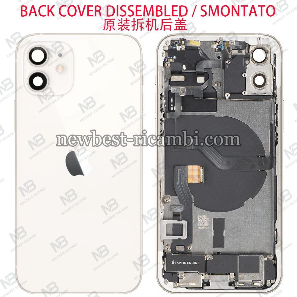 iPhone 12 Back Cover + Wireless Charge + Full Flex Flashlight White Disassembled Grade A Original