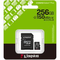 Microsdxc Memory Card Kingston Canvas Select Plus Android A1 With Adapter 256gb Class 10 / Uhs-1 U1 SDCS3/256GB
