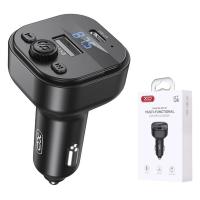 Bluetooth FM Transmitter and Car Charger XO DESIGN BCC18 1 x USB-A - 1 x USB-C Black in Blister