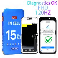 iPhone 15 Pro Max Touch+Lcd+Frame Black ZY Incell FHD 120HZ COF Diagnosable