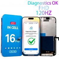 iPhone 16 Pro Touch+Lcd+Frame Black ZY Incell FHD 120HZ COF Diagnosable