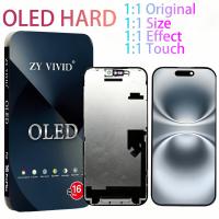 iPhone 16 Pro Touch+Lcd+Frame Black ZY Oled Hard 1:1 Vs Ori COF