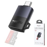 USB-C Card Reader Yesido GS37 MicroSD Black in Blister
