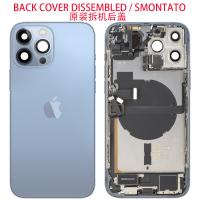 iPhone 13 Pro Max Back Cover + Wireless Charge + Full Flex Flashlight Blue Disassembled Grade A Original