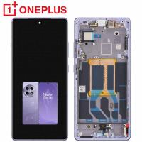 One Plus 12R Touch + Lcd + Frame Electric Violet Service Pack