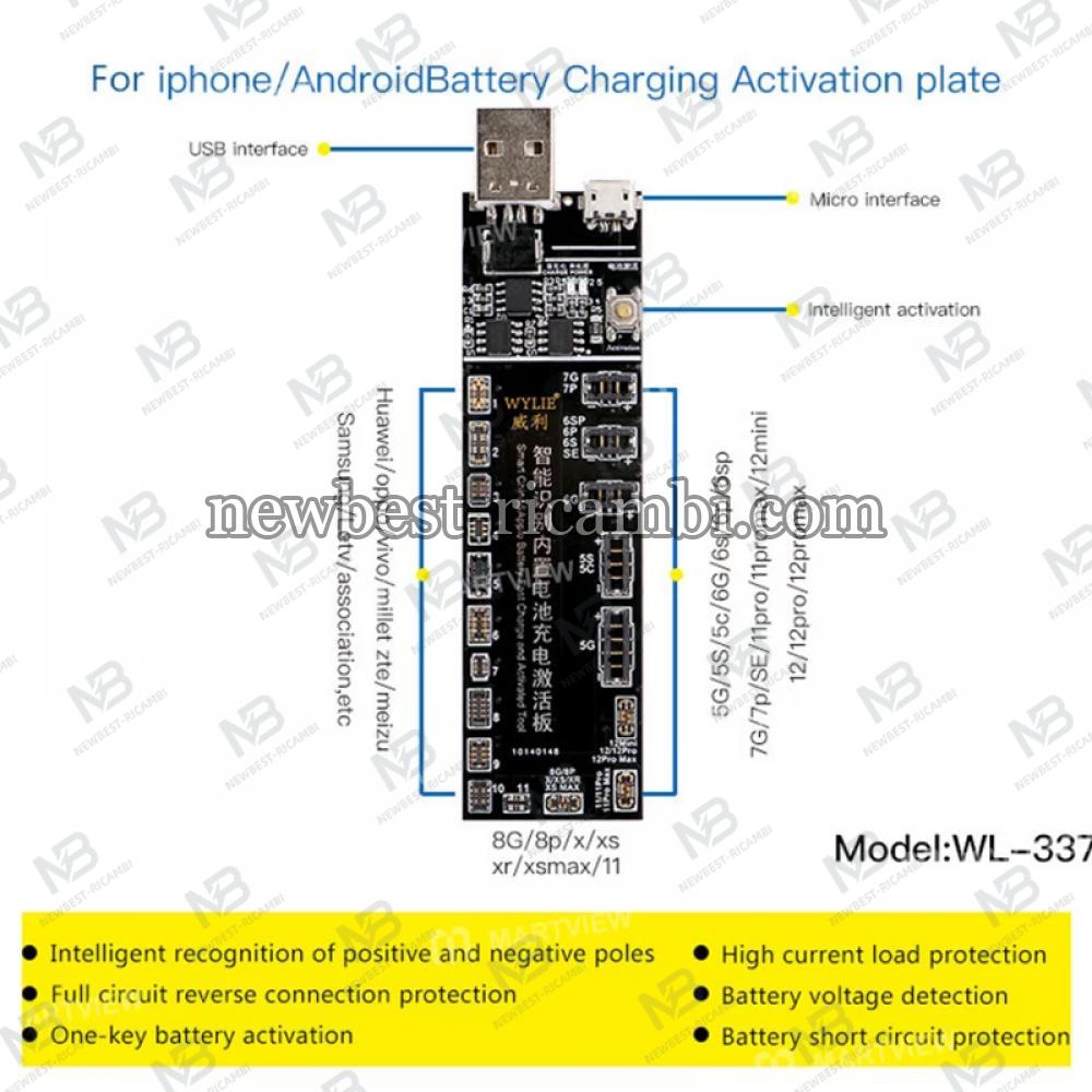 Willie WL-337 Android Phone + iPhone 5-12 Series Battery Charging Activation