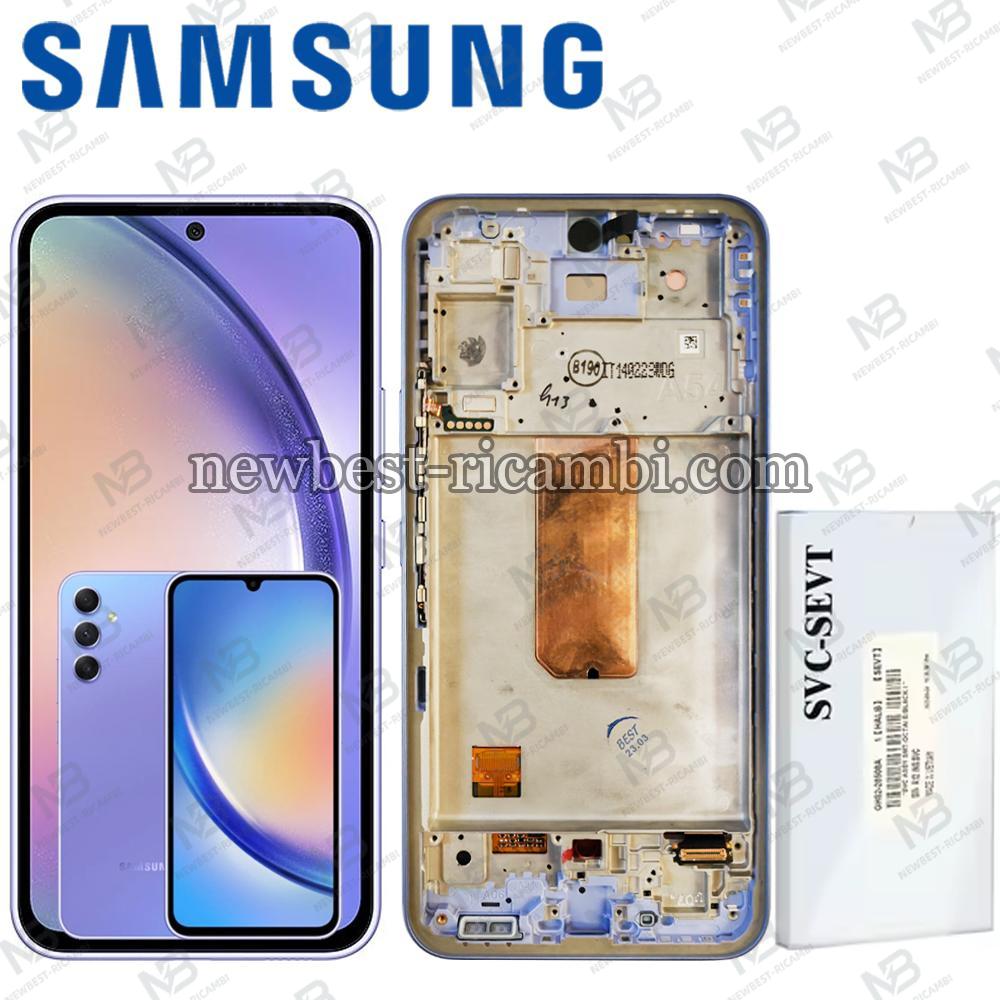 Samsung Galaxy A54 5G A546 Touch + Lcd + Frame Violet Service Pack