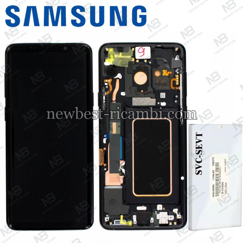Samsung Galaxy S9 Plus G965f Touch + Lcd + Frame Black Assembled Service Pack