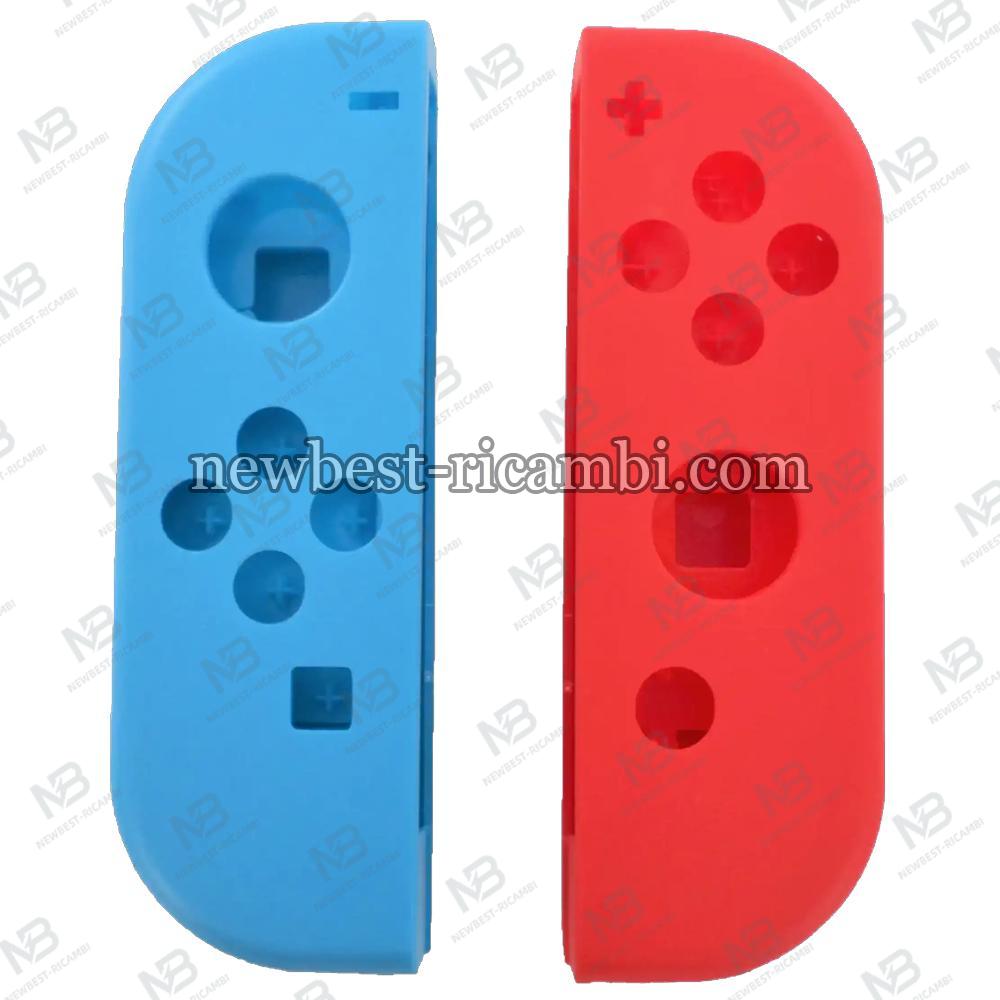Switch OLED Joy Con Controller Housing Shell Blue / Red 