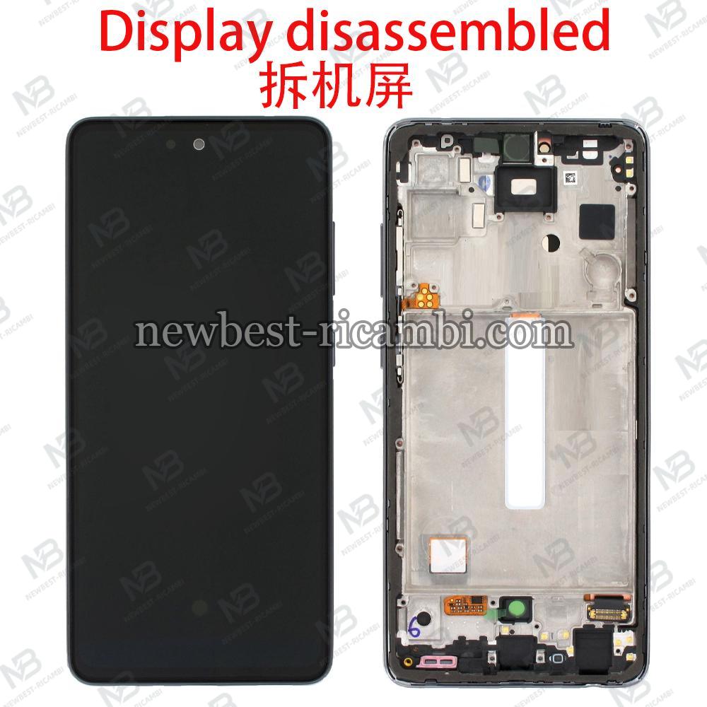 Samsung Galaxy A525 / A526 / A528 Touch+Lcd+Frame Black Used Grade A