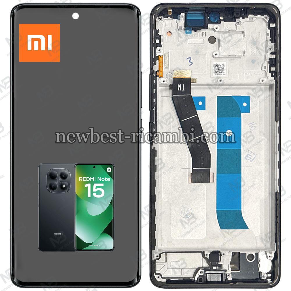 Redmi Note 15 5G (25096RA9BG / 25098RA98G) Touch + Lcd + Frame Black Service Pack