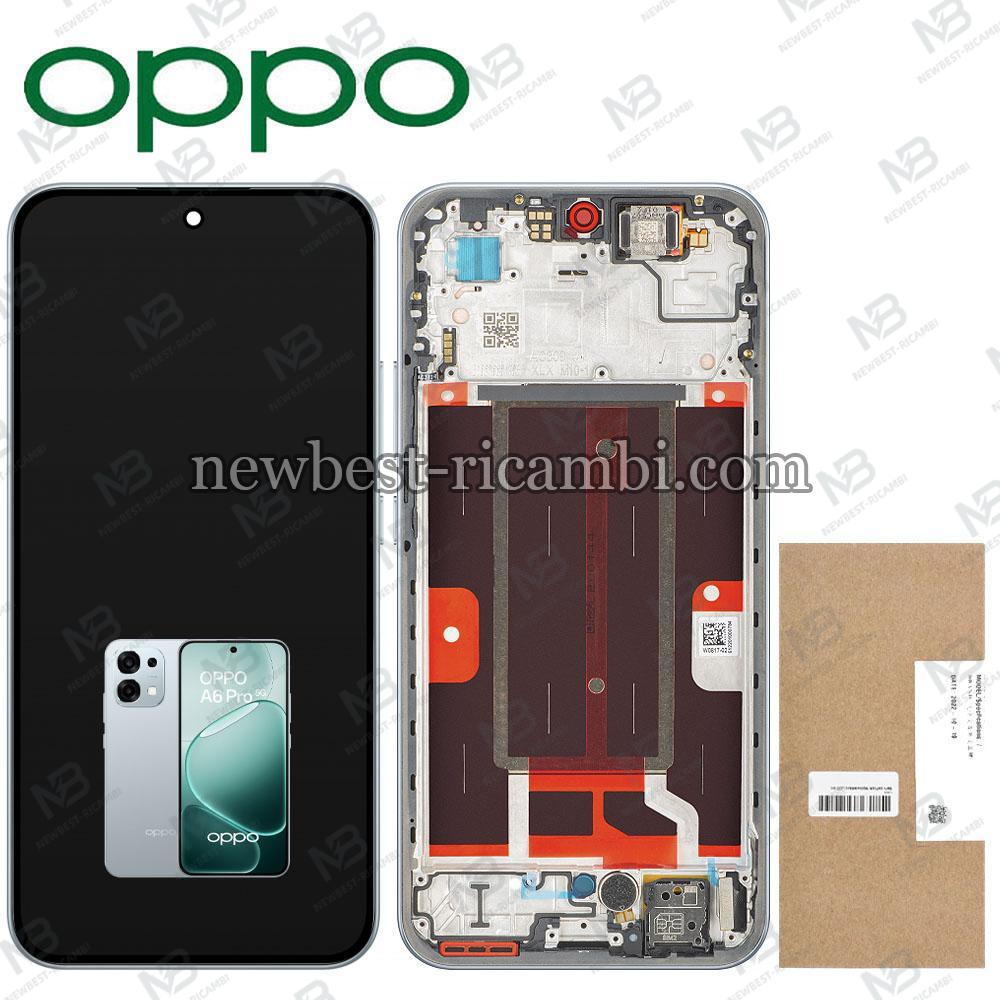 Oppo A6 Pro 5G (CPH2781) Touch + Lcd + Frame Lunar Titanium Service Pack