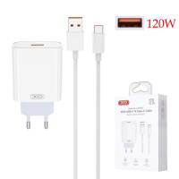 XO 220V 120W USB-A Cable A-C White - L164 in Blister