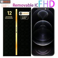 iPhone 12 / 12 Pro Touch + Lcd + Frame Black Cimino FHD-INCELLLTPS COF Original Resolution Removable IC